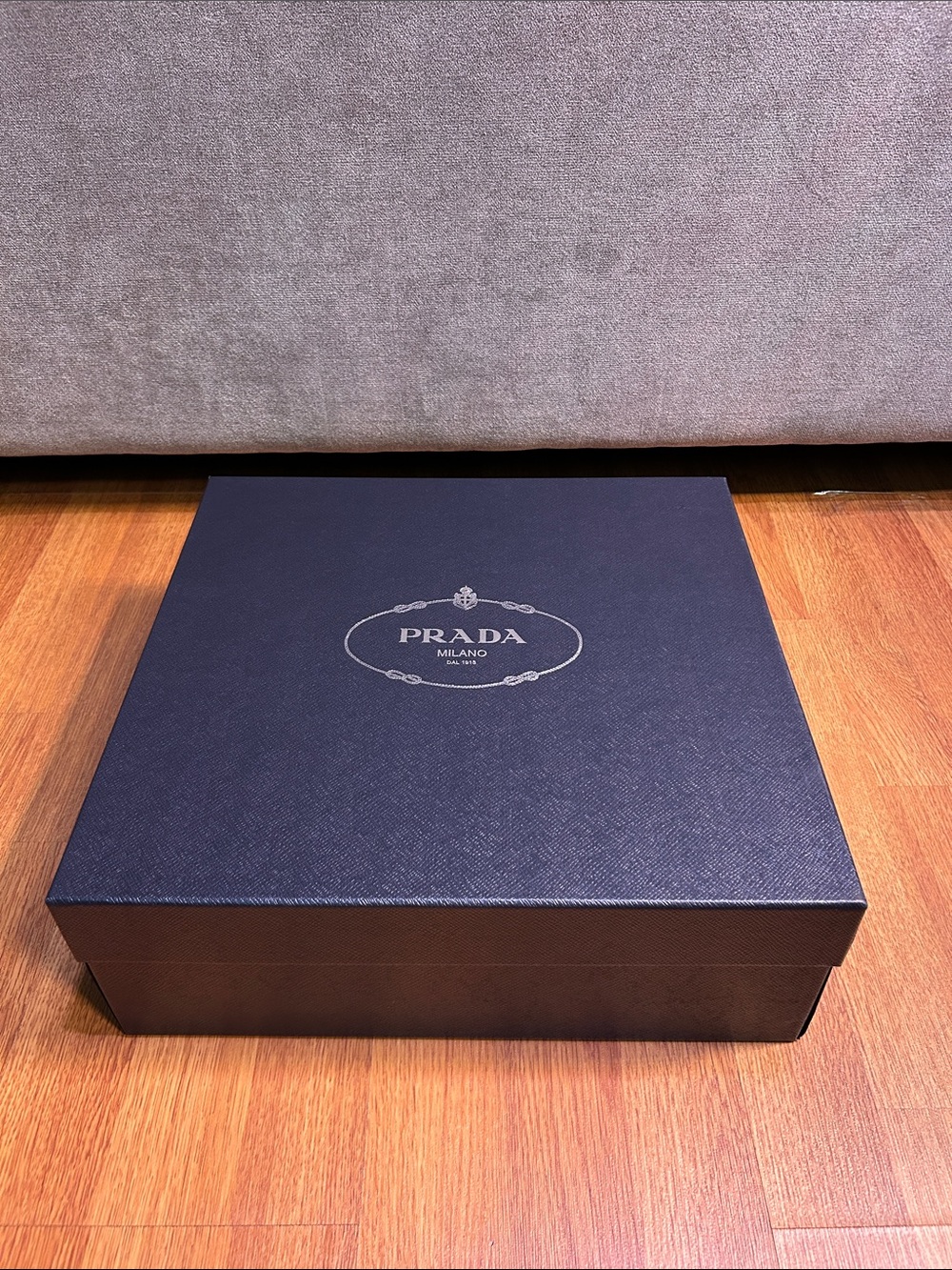 Prada Dark Navy Logo Gift Box